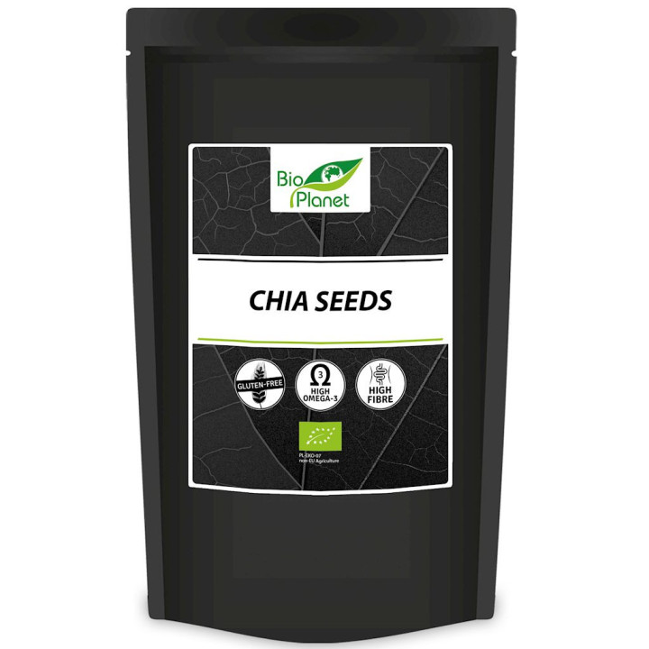 Chia Nasiona Bezglutenowe BIO 700g | BIO PLANET - INTERNATIONAL - Ekochatka