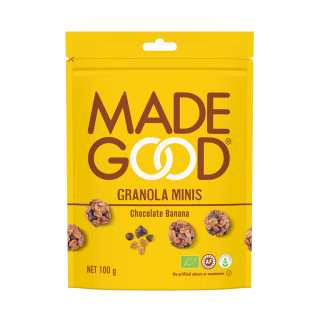Granola Minis z Czekoladą i Bananem Bezglutenowa BIO 100g | MADEGOOD - Ekochatka