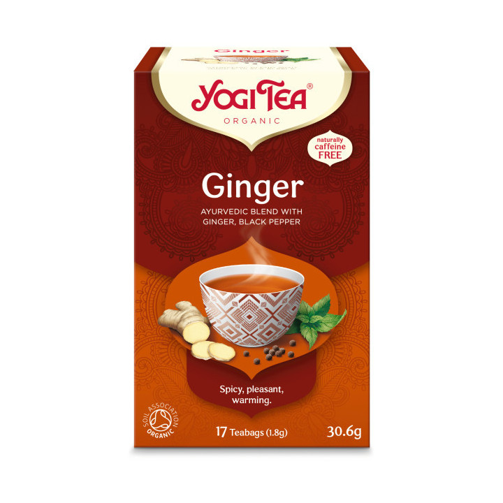 Herbatka Imbirowa (Ginger) BIO (17x1,8g) 30,6g | YOGI TEA - Ekochatka