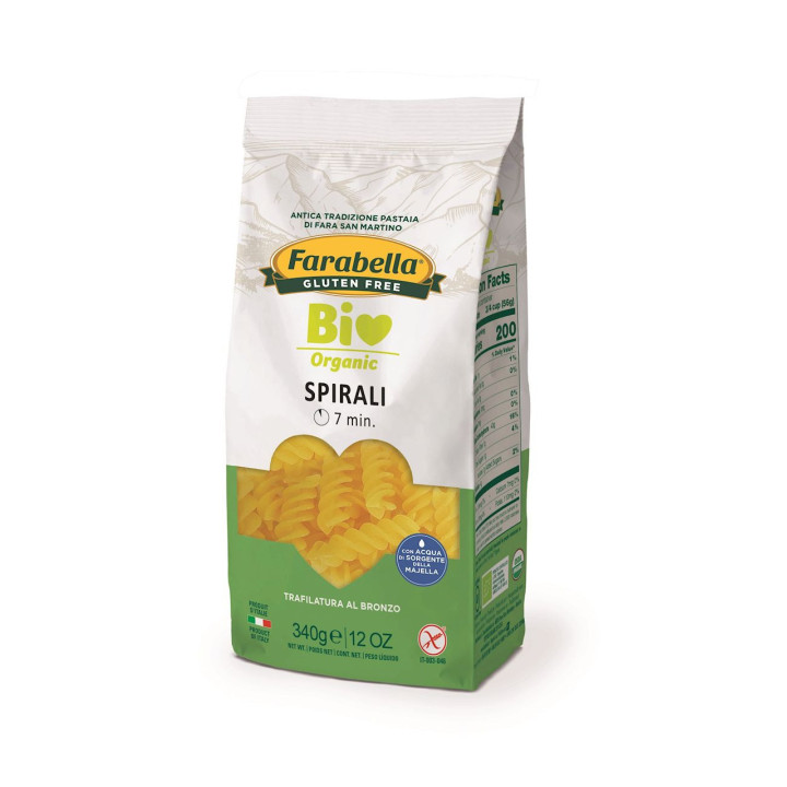 Makaron (Kukurydziano Ryżowy) Świderki Bezglutenowy BIO 340g | FARABELLA - Ekochatka