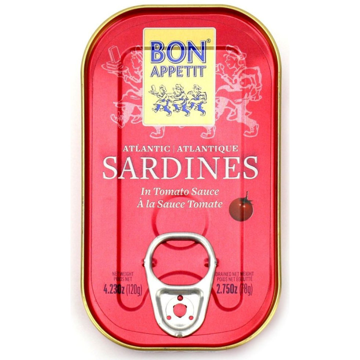 Sardynki Portugalskie w Sosie Pomidorowym 120g (78g) | BON APPETIT - TENORIO - Ekochatka