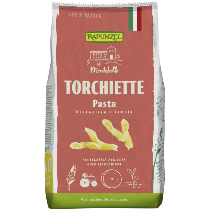 Makaron (Semolinowy) Torchiette BIO 500g | RAPUNZEL - Ekochatka