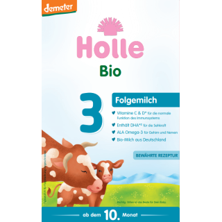 Mleko Krowie 3 Następne dla Niemowląt po 6 Miesiącu DEMETER BIO 600g | HOLLE - Ekochatka