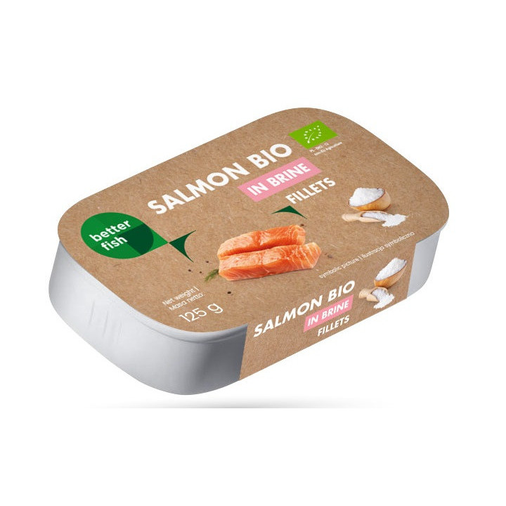 Łosoś Atlantycki w Sosie Własnym BIO 125g (75g) | BETTER FISH - Ekochatka