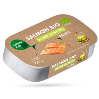 Łosoś Atlantycki w Oliwie z Oliwek Extra Virgin BIO 125g | BETTER FISH - Ekochatka