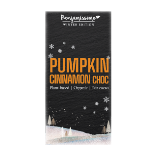 Tabliczka Kakaowa Dynia Cynamon Bezglutenowa BIO 60g | BENJAMISSIMO - Ekochatka