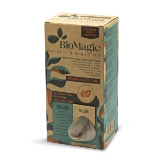 Farba do Włosów Popielato Perłowy Jasny Naturalny Blond (10.28) 170ml | BIOMAGIC - Ekochatka