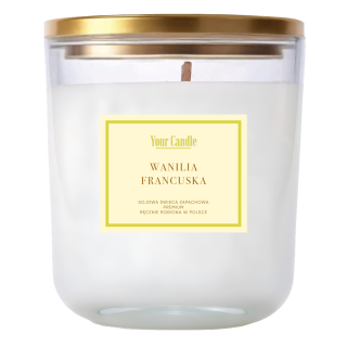Świeca Sojowa Zapachowa Wanilia Francuska 180ml | YOUR CANDLE - Ekochatka