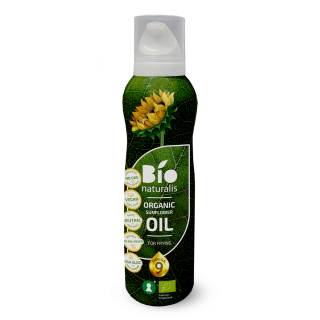 Olej Słonecznikowy (Spray) do Gotowania i Smażenia Tłoczony na Zimno B | EKKO - Ekochatka