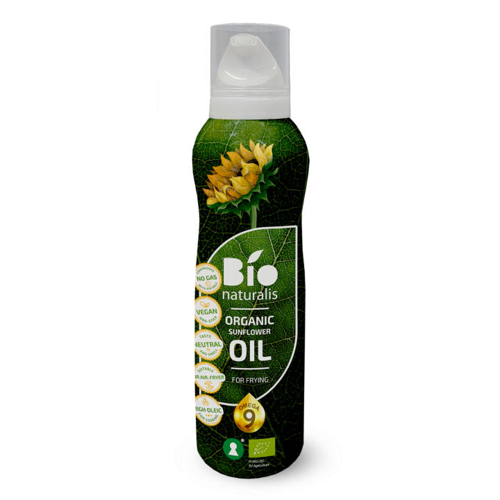 Olej Słonecznikowy (Spray) do Gotowania i Smażenia Tłoczony na Zimno B | EKKO - Ekochatka
