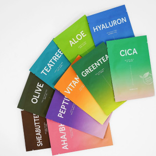 Maseczki Koreańskie do Twarzy w Płachcie Variety 10x23g | BARULAB - Ekochatka