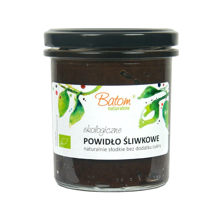 Powidła Śliwkowe bez Dodatku Cukrów BIO 340g | BATOM - Ekochatka