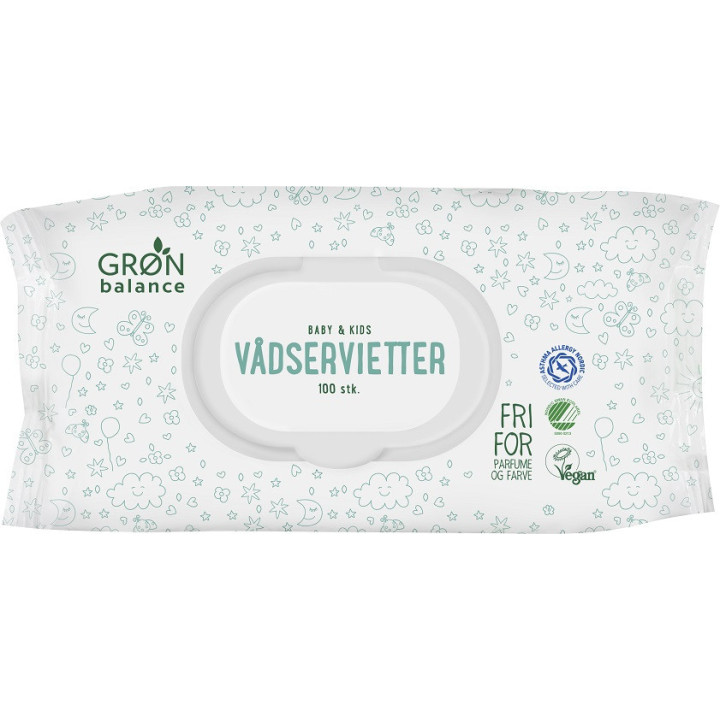 Chusteczki Nawilżane Podróżne dla Dzieci ECO 100szt. | GRON BALANCE - Ekochatka