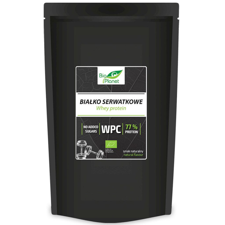 Białko Serwatkowe Naturalne (Wpc 77) BIO 500g | BIO PLANET - seria BIAŁKA - Ekochatka
