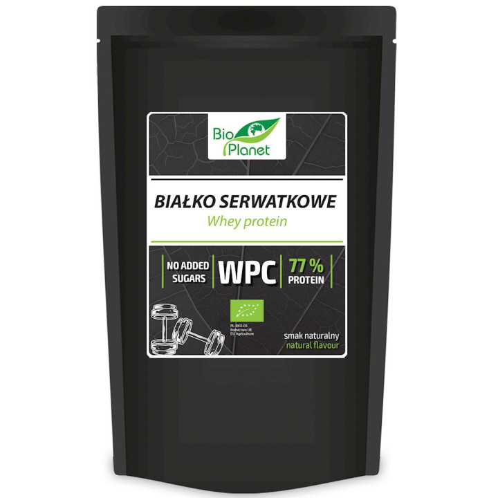 Białko Serwatkowe Naturalne (Wpc 77) BIO 150g | BIO PLANET - seria BIAŁKA - Ekochatka