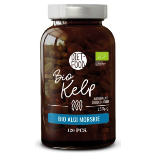 Algi Morskie Kelp BIO 120 Tabletek | DIET-FOOD - Ekochatka