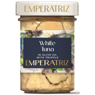 Tuńczyk Biały Filety Msc w Oliwie z Oliwek z Truflą 180g (120g) (Słoik | EMPERATRIZ - Ekochatka