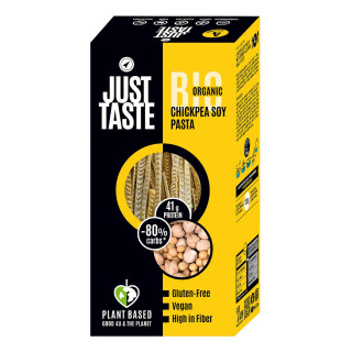 Makaron Proteinowy (z Soi i Ciecierzycy) Spaghetti Bezglutenowy BIO 25 | JUST TASTE - Ekochatka