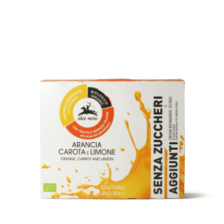 Napój Jabłko Pomarańcza Marchew Cytryna bez Dodatku Cukrów BIO 200ml | ALCE NERO - Ekochatka