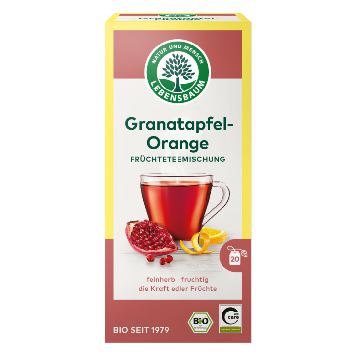 Herbatka Granat Pomarańcza BIO (20x2g) 40g | LEBENSBAUM - Ekochatka