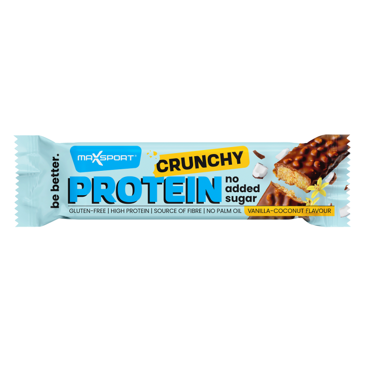 Baton Proteinowy Crunchy o Smaku Kokosa i Wanilii w Czekoladzie Mleczn | MAXSPORT - Ekochatka