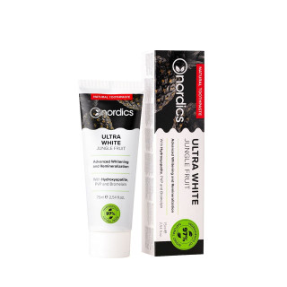 Pasta do Zębów Ultra White Jungle Fruit bez Fluoru 75ml | NORDICS - Ekochatka