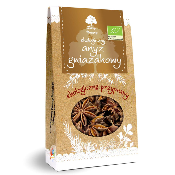 Anyż Gwiazdkowy BIO 30g | DARY NATURY - przyprawy i zioła - Ekochatka