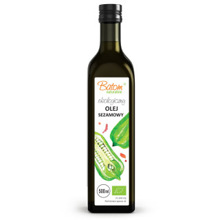 Olej Sezamowy Tłoczony na Zimno BIO 500ml | BATOM - Ekochatka