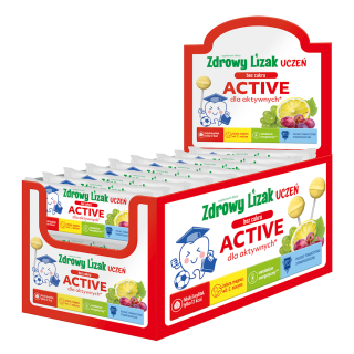 Lizak o Smaku Winogrono Cytryna dla Aktywnych bez Cukru Bezglutenowy 6 | ZDROWY LIZAK - Ekochatka