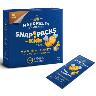 Miód Manuka Kids Mgo 83+ Umf 5+ 10 Saszetek | HADDRELL'S OF CAMBRIDGE - Ekochatka