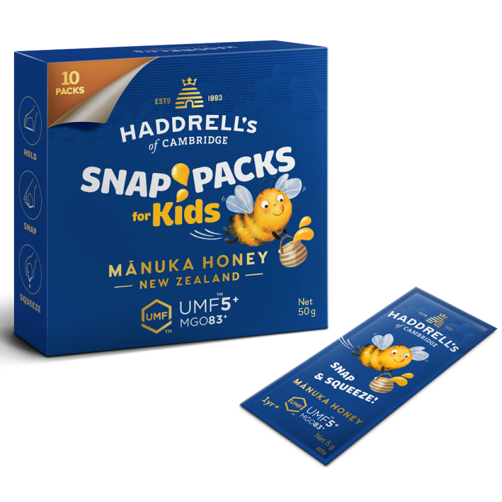 Miód Manuka Kids Mgo 83+ Umf 5+ 10 Saszetek | HADDRELL'S OF CAMBRIDGE - Ekochatka