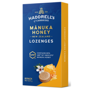 Pastylki do Ssania Miód Manuka Mgo 570+ Umf 16+ 22g | HADDRELL'S OF CAMBRIDGE - Ekochatka