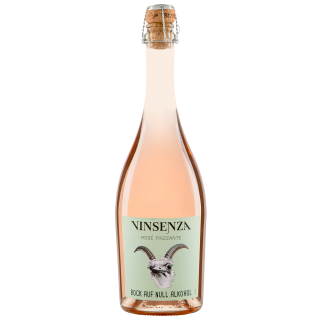 Wino Bezalkoholowe Frizzante Różowe Słodkie Musujące BIO 750ml | VINSENZA - Ekochatka