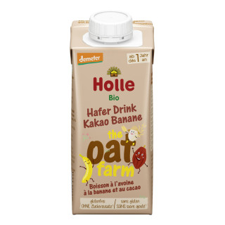 Napój Owsiany Banan Kakao bez Dodatku Cukrów Bezglutenowy od 1 Roku DE | HOLLE - Ekochatka