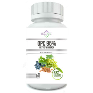 Pestki Winogron Ekstrakt 95 % OPC (450 mg) 60 Kapsułek | SOUL FARM - Ekochatka