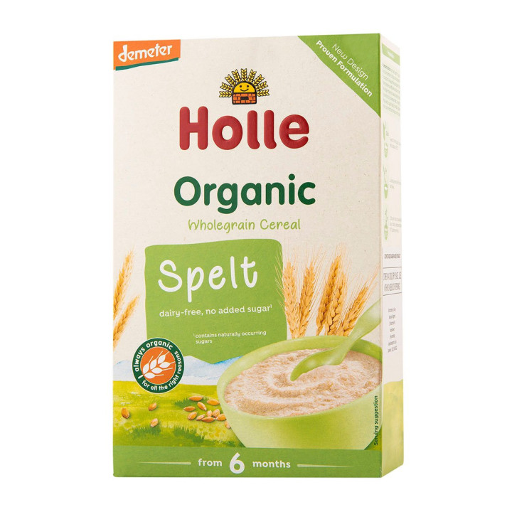 Kaszka Orkiszowa Pełnoziarnista bez Dodatku Cukrów od 6 Miesiąca DEMET | HOLLE - Ekochatka