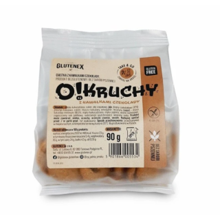 Ciastka z Czekoladą Bezglutenowe O!kruchy 90g | GLUTENEX - Ekochatka