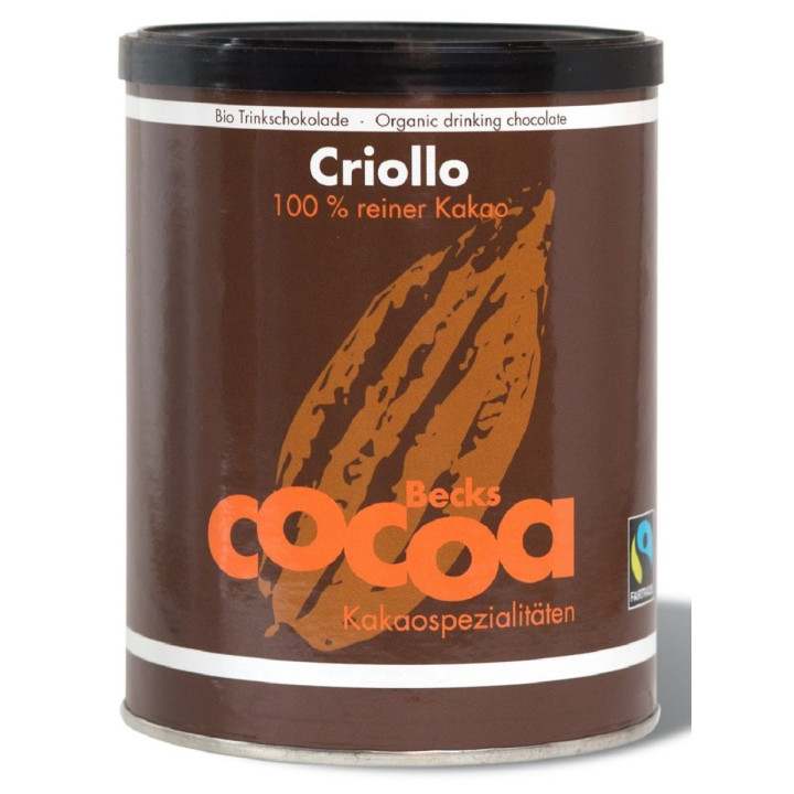 Kakao Criollo Sproszkowane Odtłuszczone Bezglutenowe BIO 250g | BECKS COCOA - Ekochatka