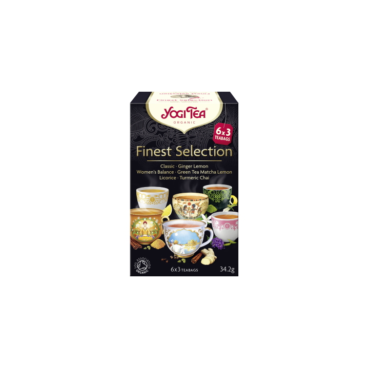 Herbatka Finest Selection (Mix Herbatek) BIO (6x3 Torebki) 34,2g | YOGI TEA - Ekochatka