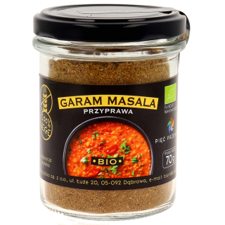 Garam Masala Bezglutenowa BIO 70g | PIĘĆ PRZEMIAN - Ekochatka