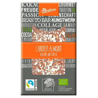 Tabliczka Kakaowa Migdały Sól Fair Trade BIO 30g | MEYBONA - Ekochatka
