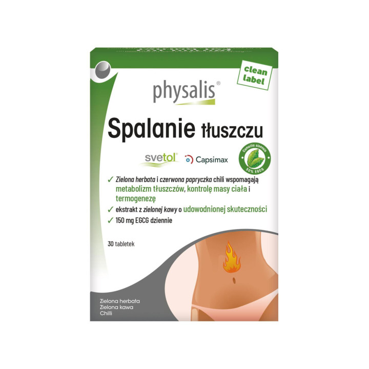 Tabletki na Spalanie Tłuszczu 30szt. | PHYSALIS - Ekochatka