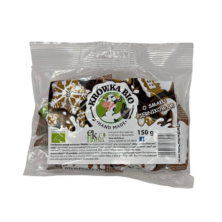 Krówki o Smaku Piernikowym Bezglutenowe BIO 150g | EKOFLORKA - Ekochatka