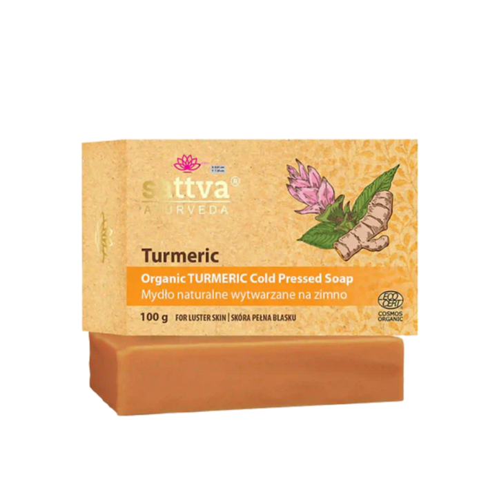 Mydło w Kostce do Ciała Kumkumadi ECO 100g | SATTVA - Ekochatka