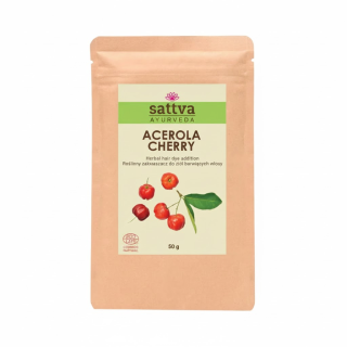 Zakwaszacz Roślinny do Ziół Barwiących Włosy Acerola Cherry ECO 50g | SATTVA - Ekochatka