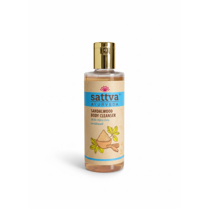 Żel do Mycia Ciała Drzewo Sandałowe 210ml | SATTVA - Ekochatka