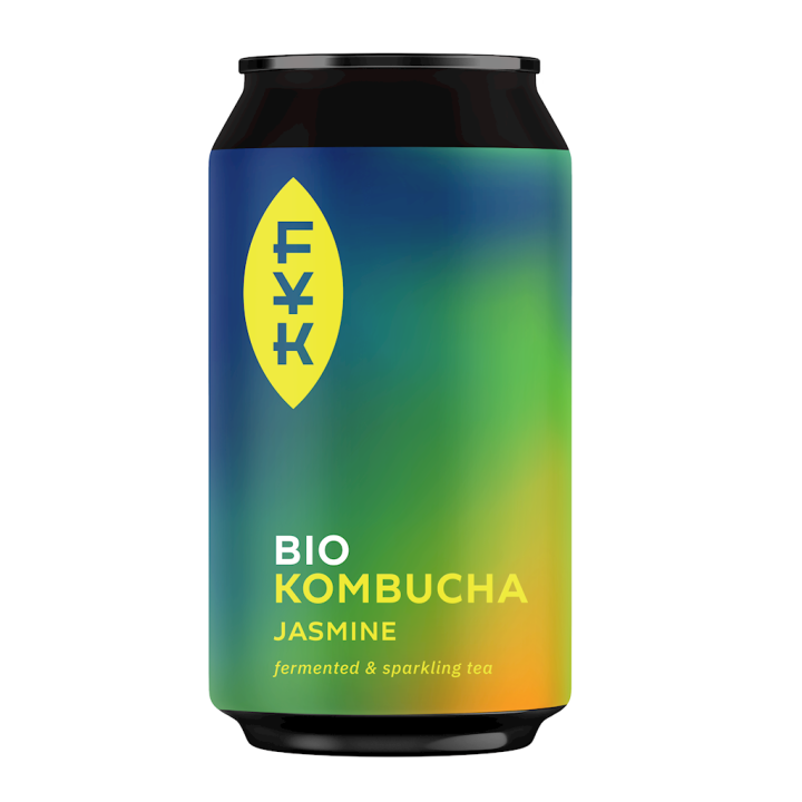 Kombucha Herbata Zielona Jaśminowa Bezglutenowa BIO 330ml | FOREVER YOUNG KOMBUCHA - Ekochatka