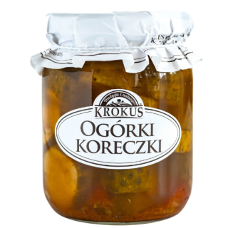 Ogórki Koreczki Konserwowe 530g (250g) | KROKUS - Ekochatka
