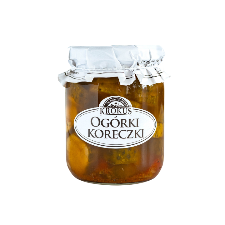 Ogórki Koreczki Konserwowe 530g (250g) | KROKUS - Ekochatka