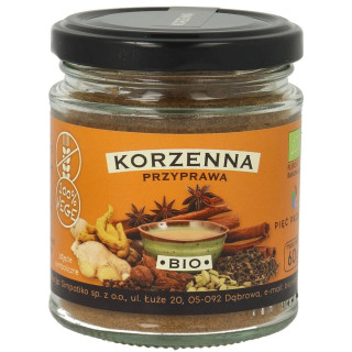 Przyprawa Korzenna Bezglutenowa BIO 60g | PIĘĆ PRZEMIAN - Ekochatka